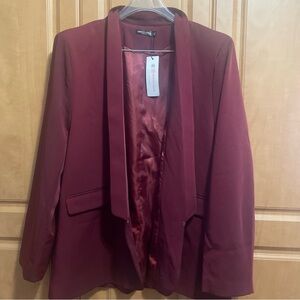 Women's Urban Coco Maroon Blazer Size 2XL